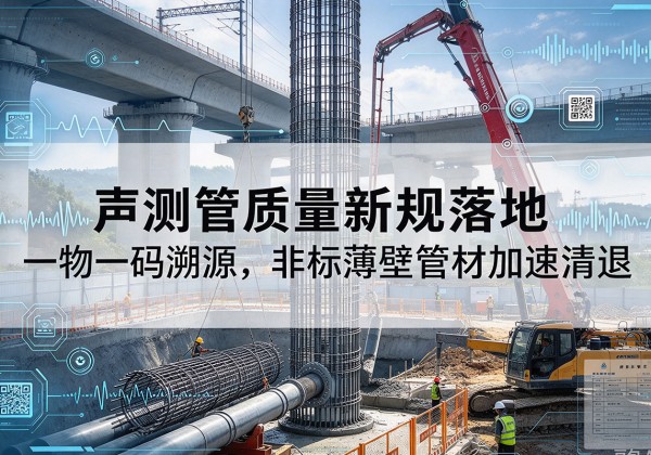 卓资声测管质量新规落地，一物一码溯源，非标薄壁管材加速清退